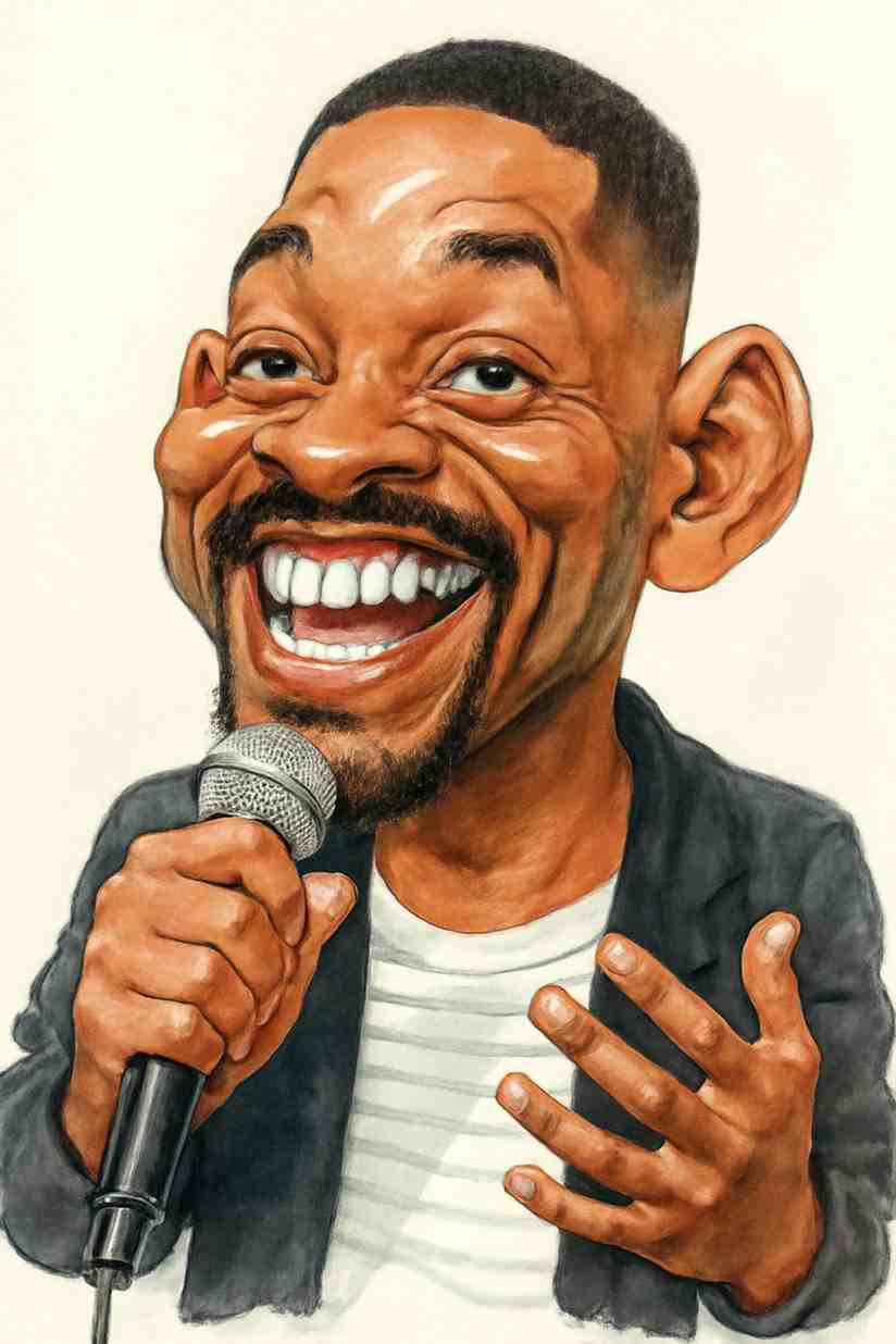 AI caricature portrait made from a photo