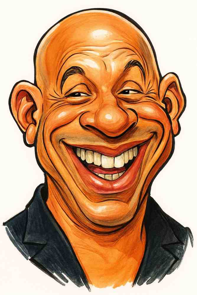 Birthday caricature gift example 2
