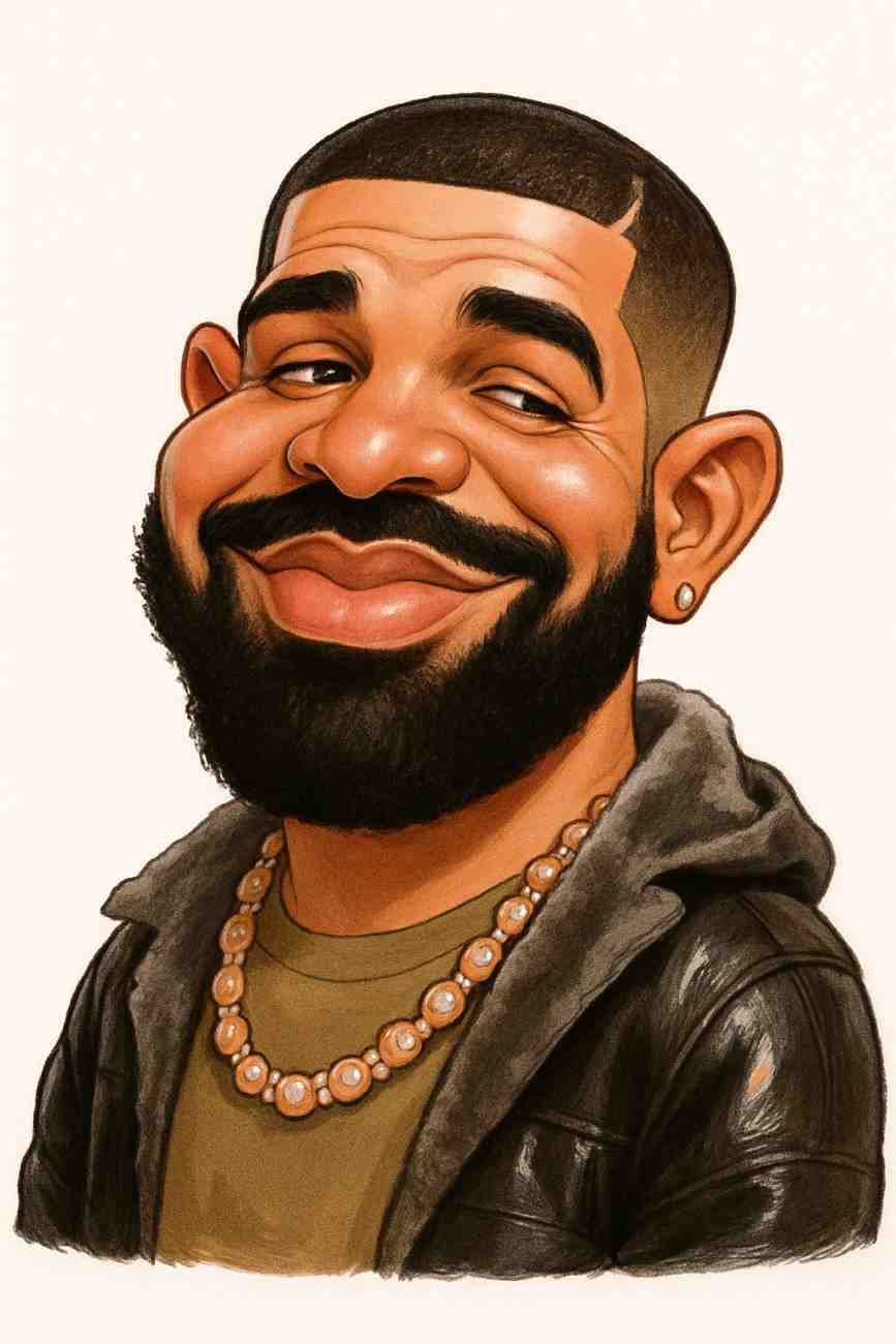 Caricature of Drake