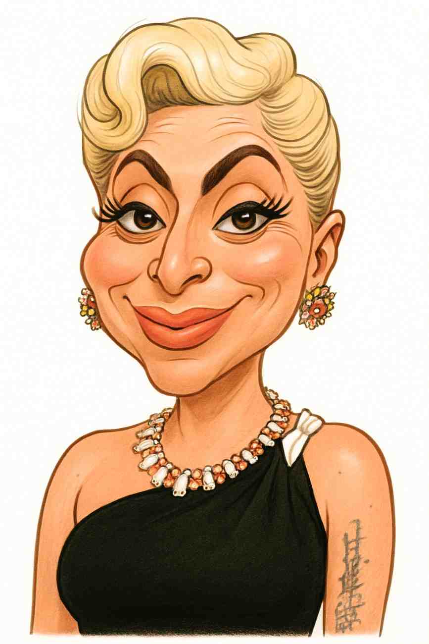 Caricature of Lady Gaga