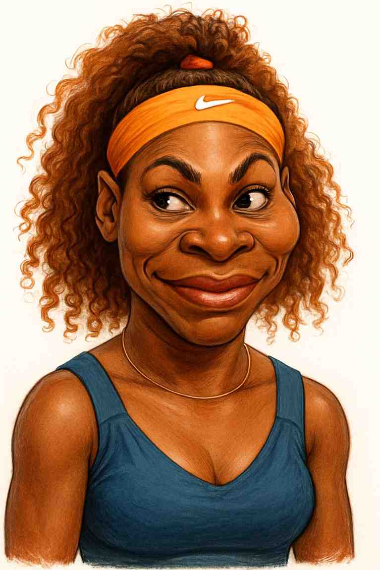 Caricature of Serena Williams