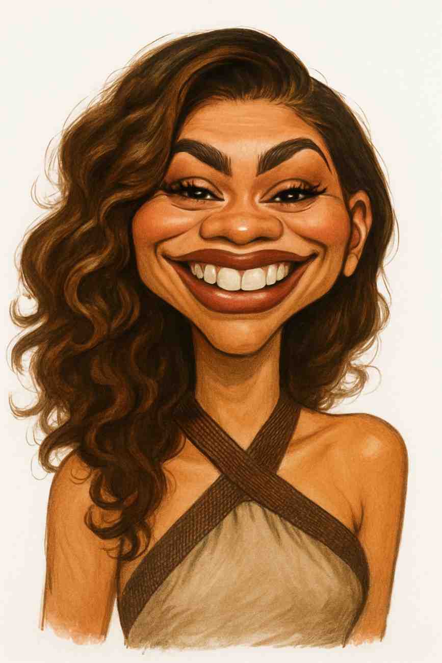 Caricature of Zendaya