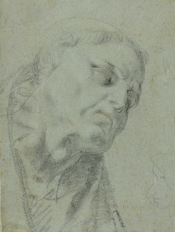 Carracci's caricatured head drawing.