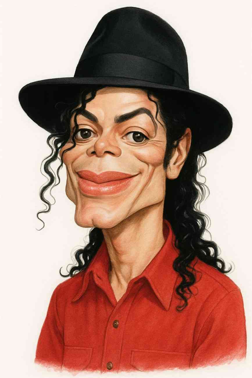 Modern Caricature of michel Jacksone
